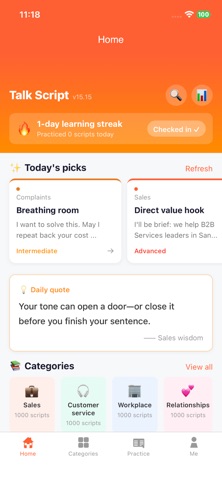 Talk Script-Sales Cold Call Screenshot 1 of 5