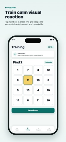 Schulte Table Focus Trainer Screenshot 1 of 5