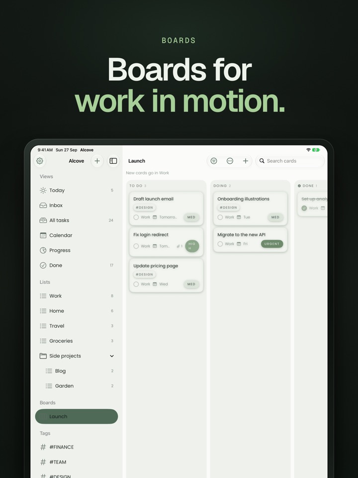 Alcove: Tasks & Notes スクリーンショット 2