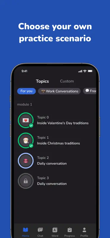 Voca AI - Learning a language screenshot 3 of 6