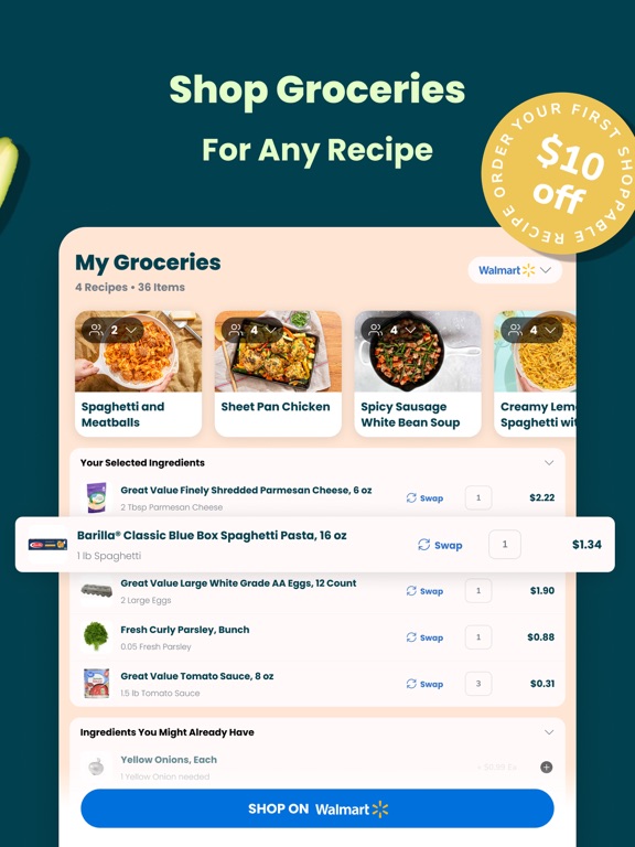 SideСhef: Easy Cooking Recipes iPad screenshot 8 - Food & Drink app