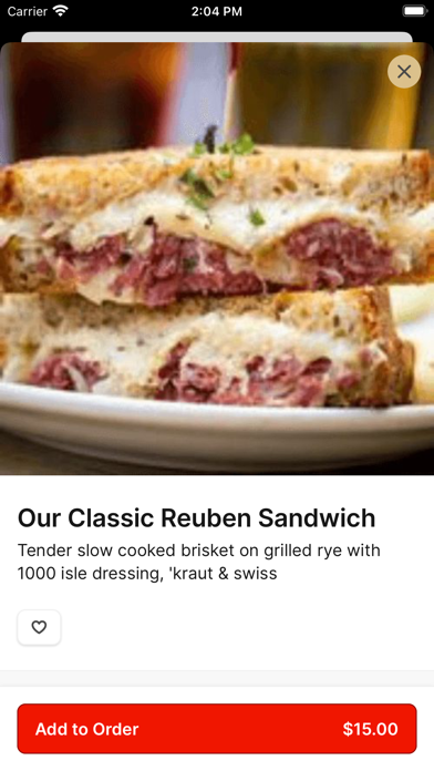 Stan and Joe's Saloon To Go iPhone screenshot 4 - Food & Drink app