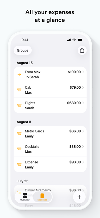 Splid – Split group bills Screenshot 2 of 5