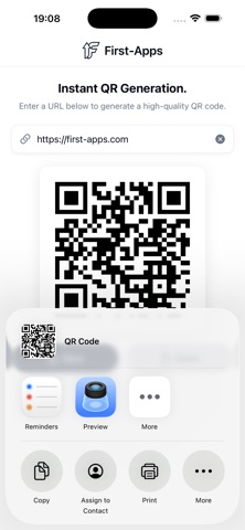 FirstApps QR Code Generator Screenshot 4 of 4