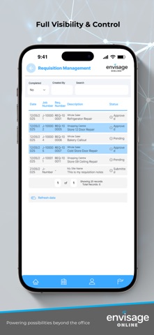 Envisage Online iPhone screenshot