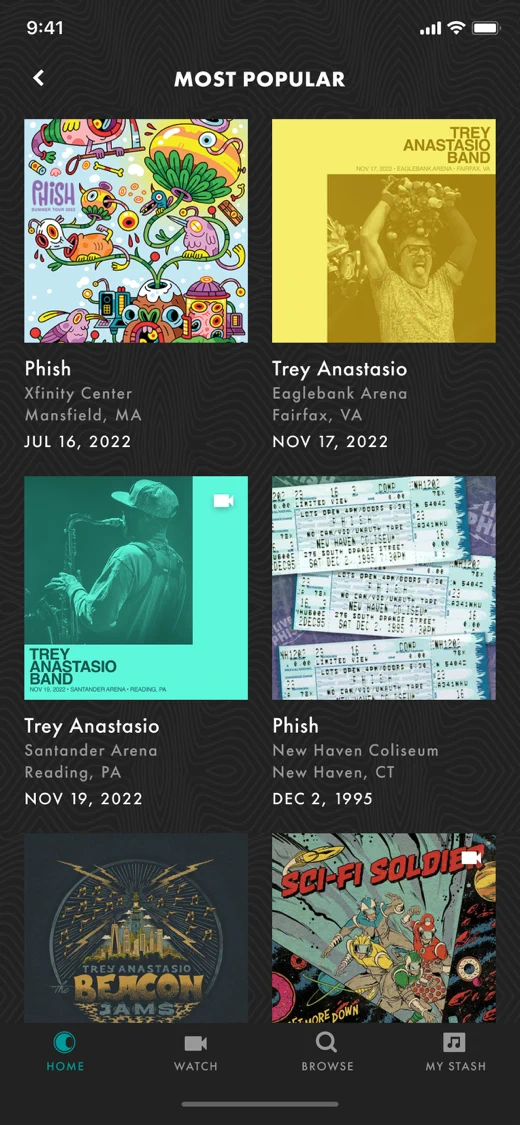 LivePhish screenshot 4