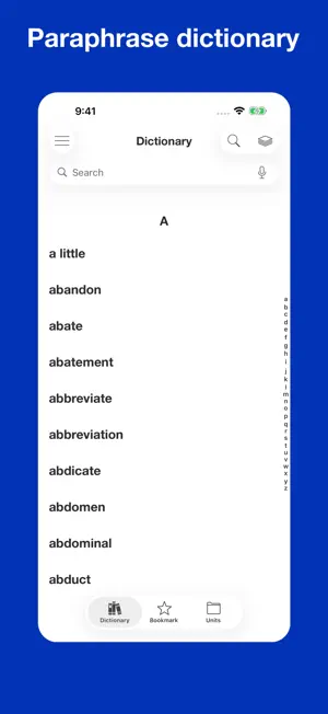 Dictionary of Paraphrases screenshot 1