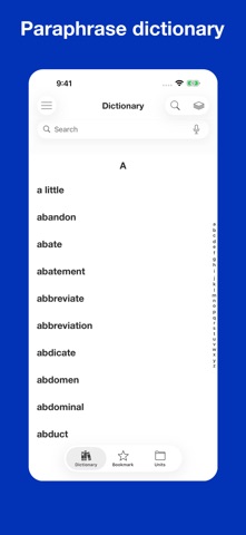 Dictionary of Paraphrases app screenshot