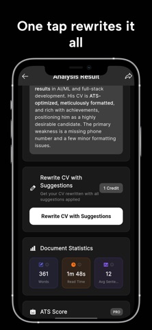 AI Resume Analyzer & CV Maker Screenshot 4 of 5