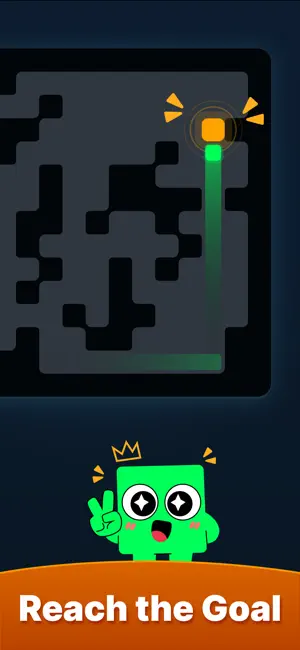 Rush Orange: Sliding Maze screenshot 2