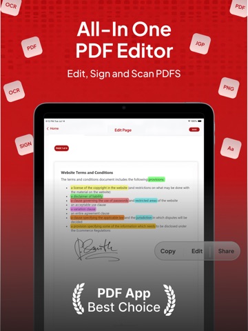 PDF Editor, Converter - Reader iPad screenshot