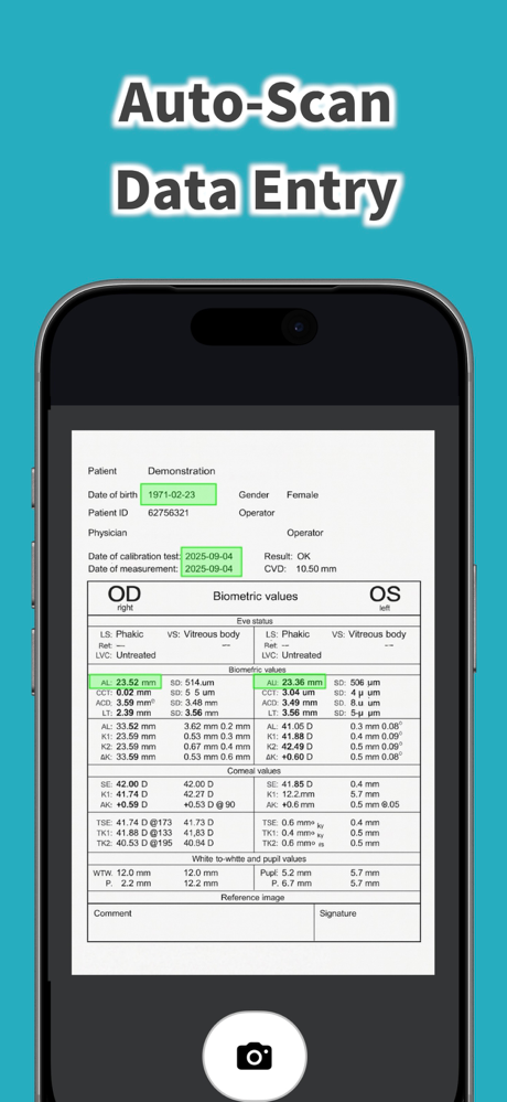 Myopia Log: Axial Length screenshot 2