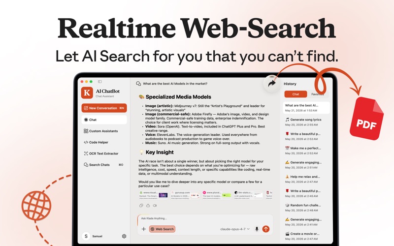 AI Chatbot & Search Assistant iPhone screenshot