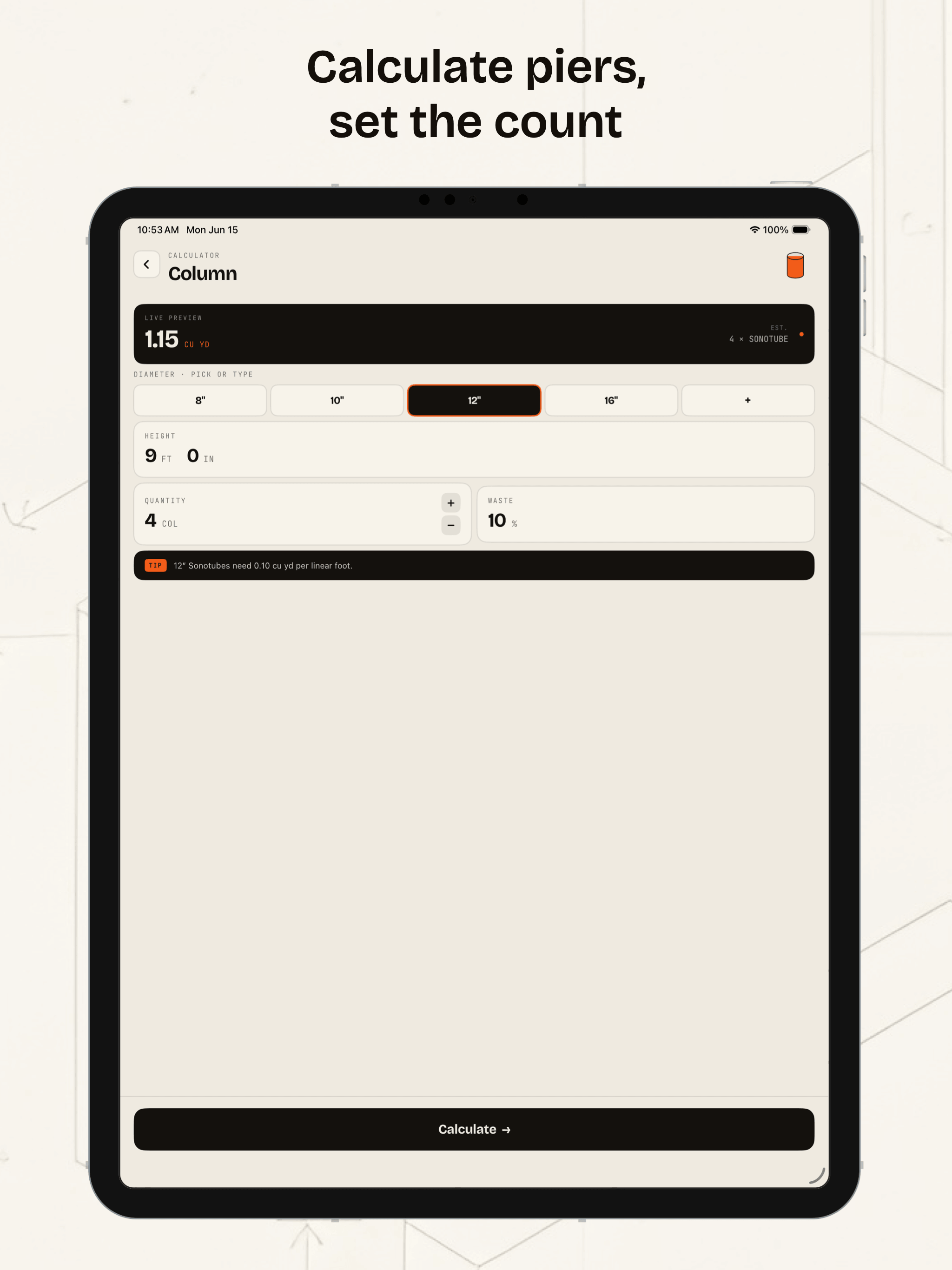 Concrete Calculator - Pour screenshot 11