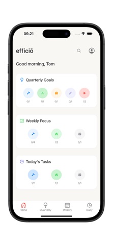 efficiō screenshot