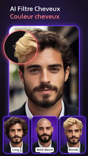 Capture d'écran de Cosmo Filtre Cheveux, Coiffure sur iPhone 2