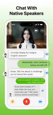 Sophia: AI Language Tutor iPhone screenshot