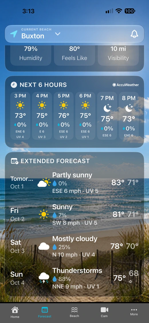 OBX Beach & Weather screenshot 5