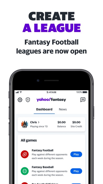 Yahoo Fantasy: Football & more Screenshot