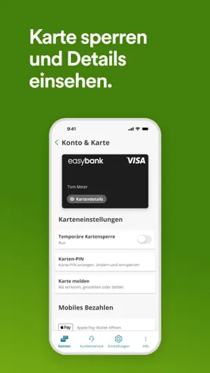 Screenshot von Easybank Deutschland auf dem iPhone 7