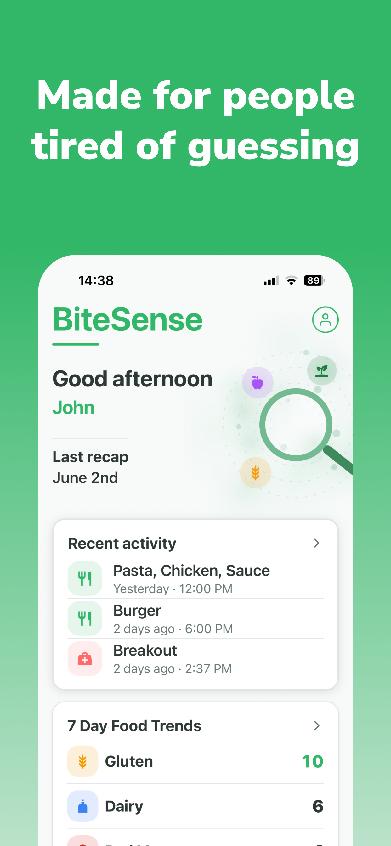 BiteSense-Food Symptom Tracker