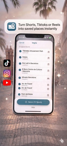 Voyra: Save Travel Spots Screenshot 1 of 5