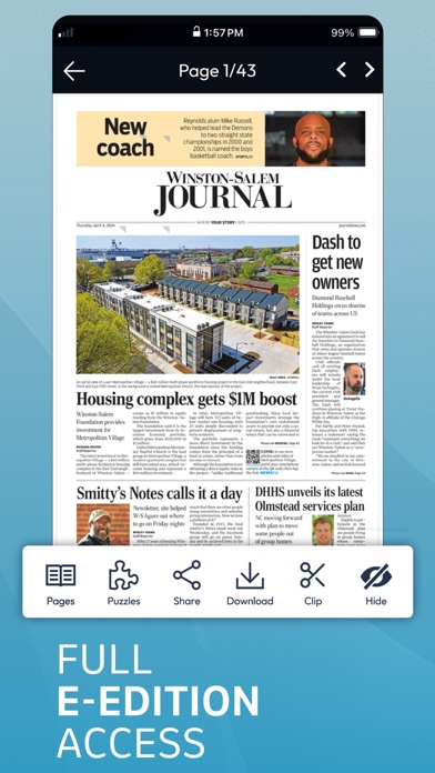 Winston-Salem Journal Screenshot