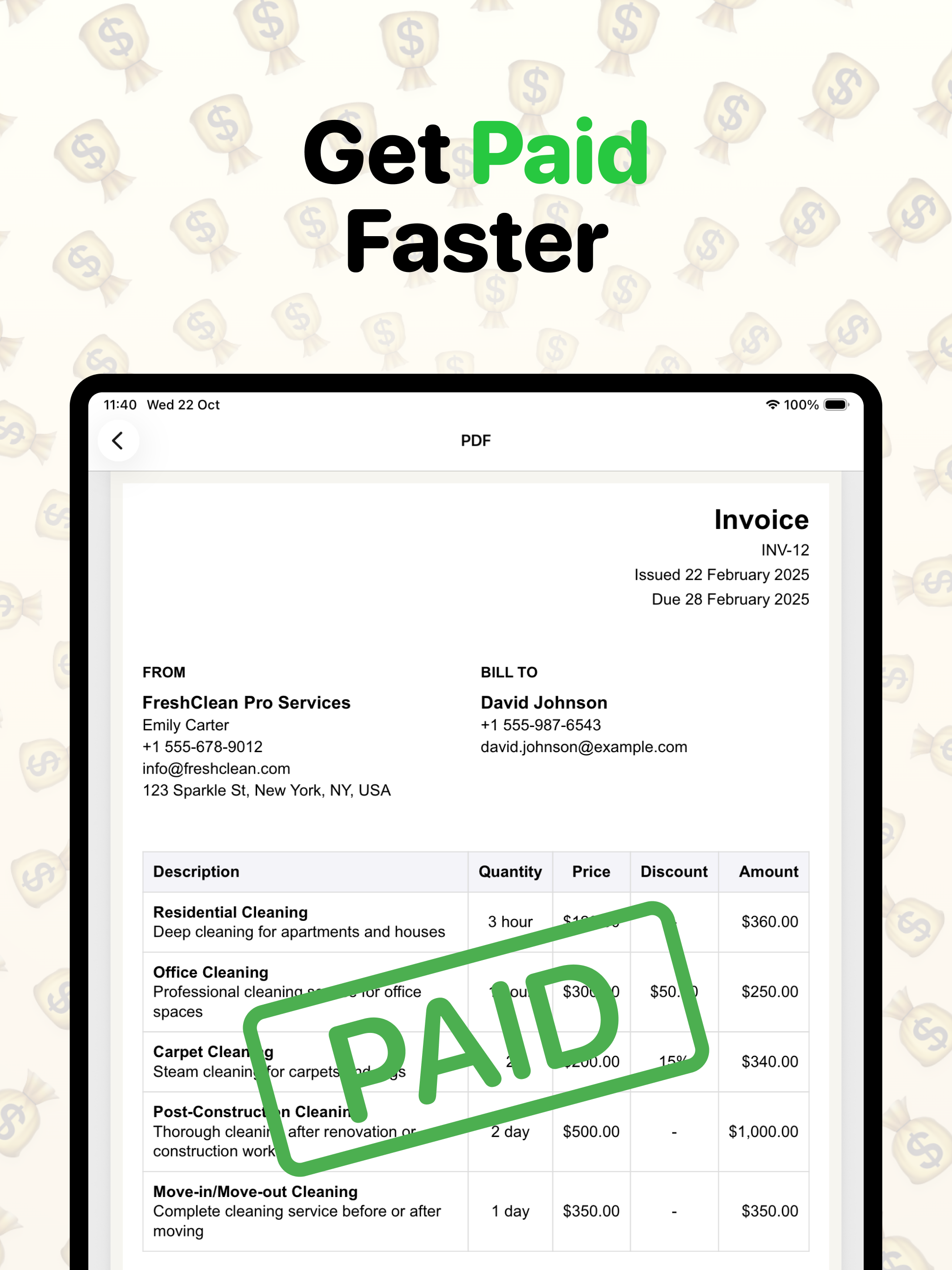 Easy Invoice Maker • Estimate