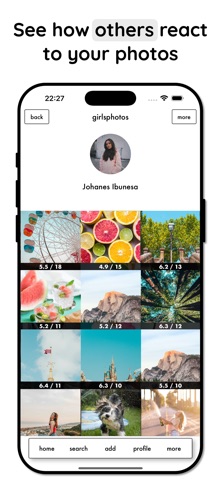 gr8 - rate photos from 1-10 iPhone screenshot