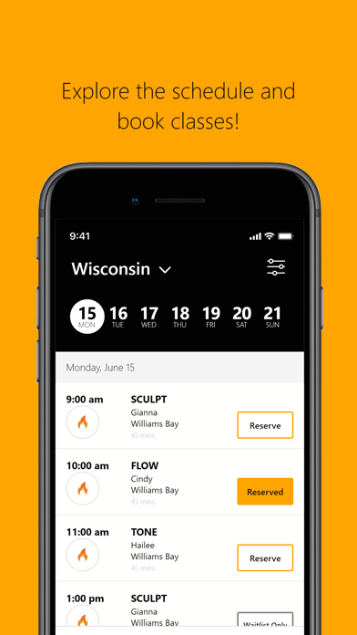 Heatwave Hot Yoga Studio iPhone screenshot 3 - Health & Fitness app