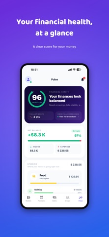 Finqo: Money & Group Expenses screenshot