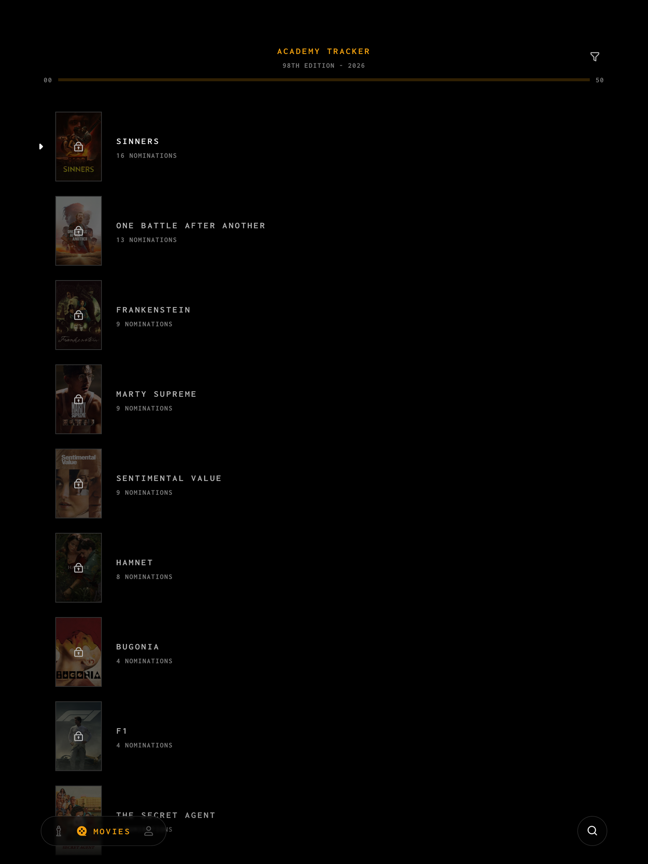Academy Tracker