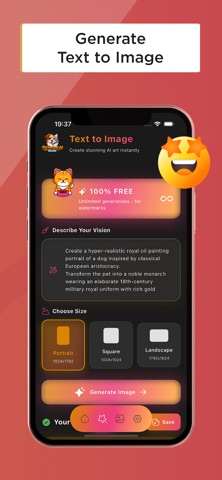 PetPortrait AI Studio iPhone screenshot