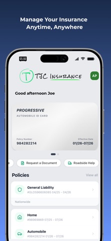 TJC Insurance iPhone screenshot