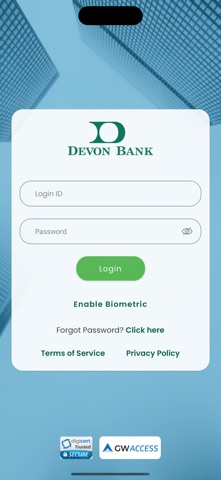 Devon Wealth and Trust Access screenshot