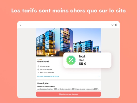Screenshot #5 pour ZenHotels : offres de séjours