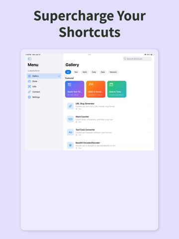 LudyActions iPad screenshot
