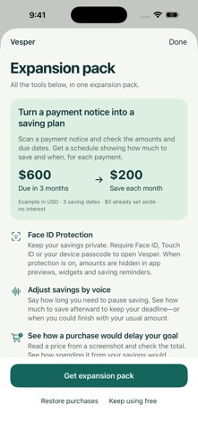 Savings Tracker: Vesper Screenshot 10 of 10