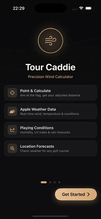 Tour Caddie-Golf Wind Distance screenshot 1