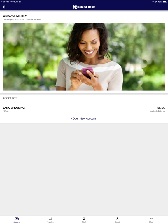 Ireland Bank iPad screenshot 3 - Finance app