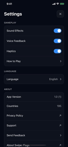 Swipe: Flags Screenshot 6 of 6