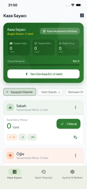Kaza Sayacı - Namaz & Oruç screenshot 2