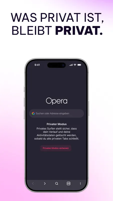 Opera Browser mit VPN screenshot 6 of 7