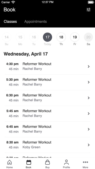 Body Strong Reformer Pilates Screenshot