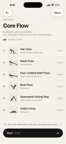 YogaBalance: Yoga Cue Cards screenshot 2