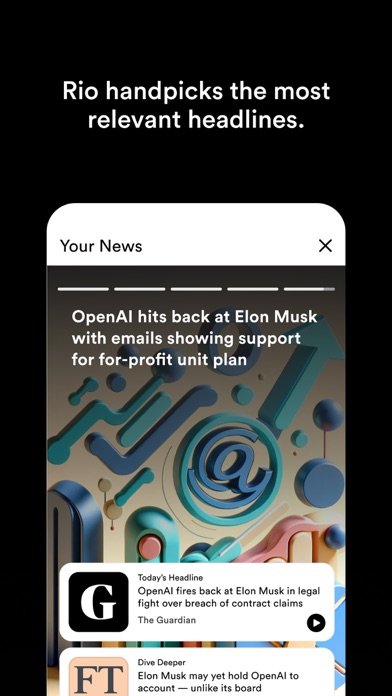 Rio - AI For News Screenshot