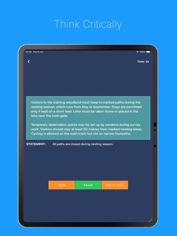 UCAT iPad screenshot