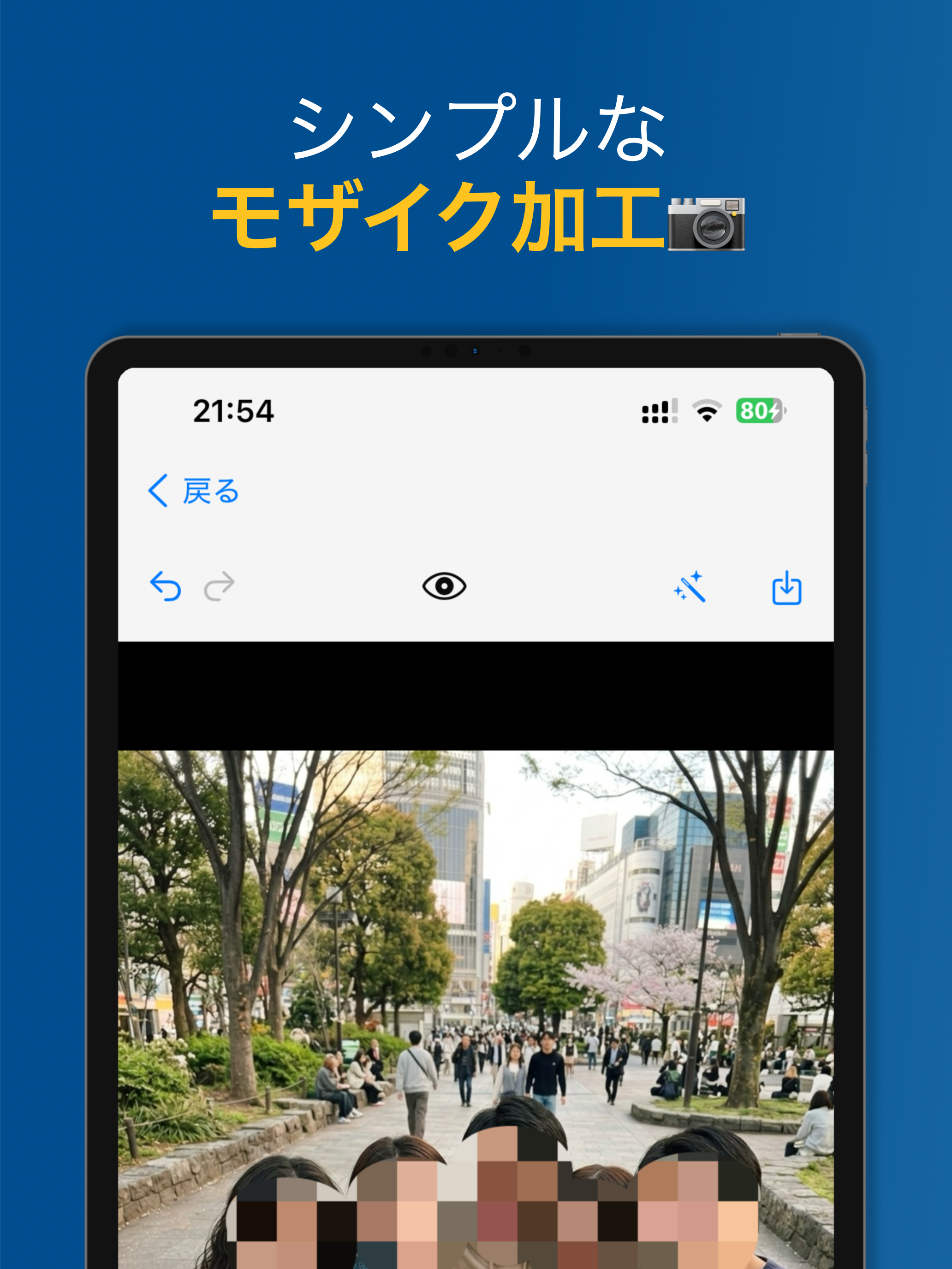 かんたんモザイク シンプルなモザイク加工