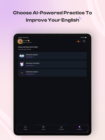 LexieTalk: AI English Speaking iPad screenshot
