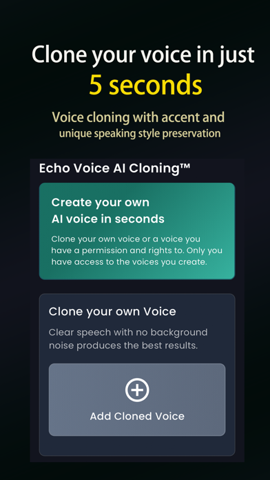 Echo Voice AI - Voice Clone Screenshot